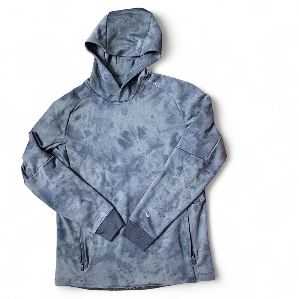 Lululemon Men's M Navy Blue gorpcore Tie-Dye Better Everyday Hoodie streetwear